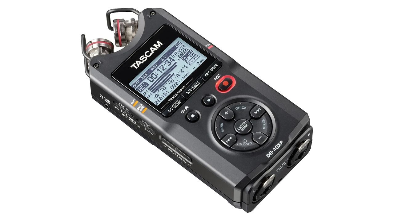 Här är nya Tascam DR-40XP – portabel ljudinspelare med 32-bitars float & dubbla XLR/TRS-ingångar