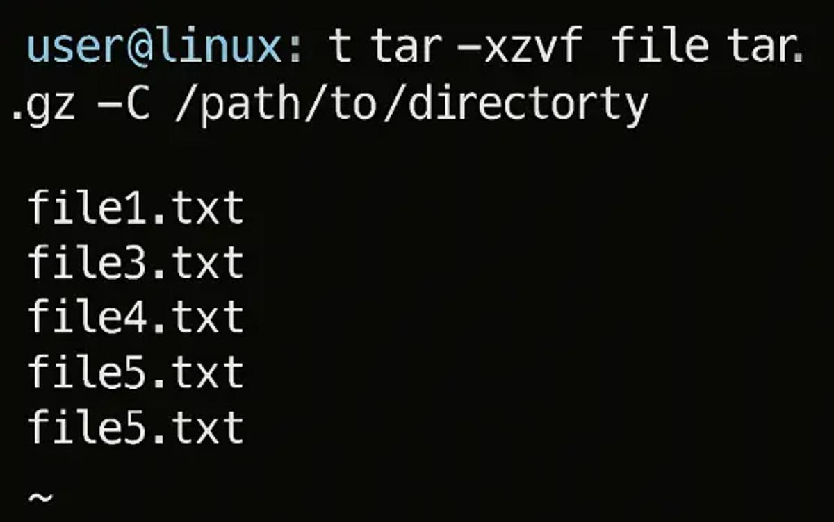 Extract to a Specific Directory