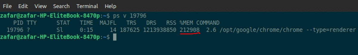 Use the ps Utility to View Process Memory Consumption