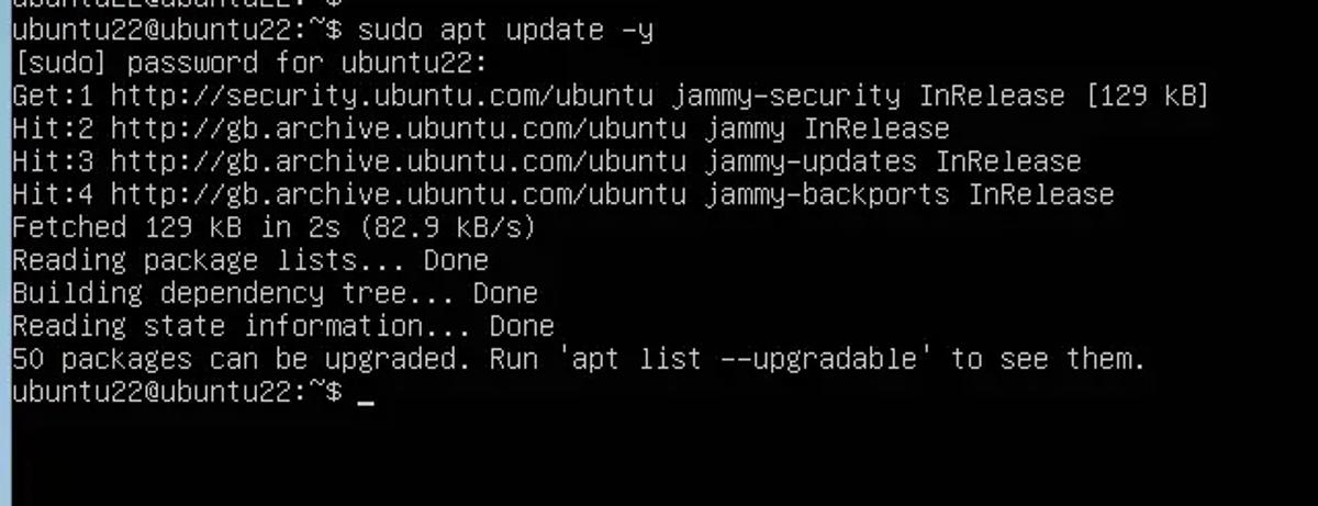sudo apt upgrade
