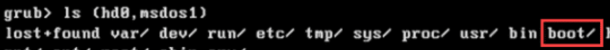 ls command-boot