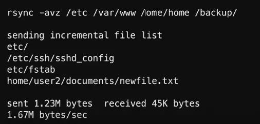 sudo rsync -avz