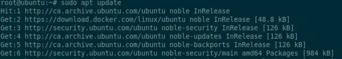 sudo apt update