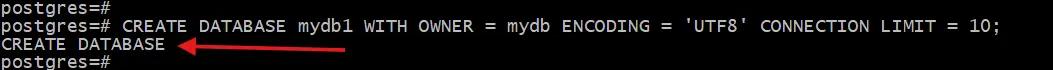 CREATE DATABASE