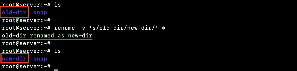 method 2 to rename a directory in linux