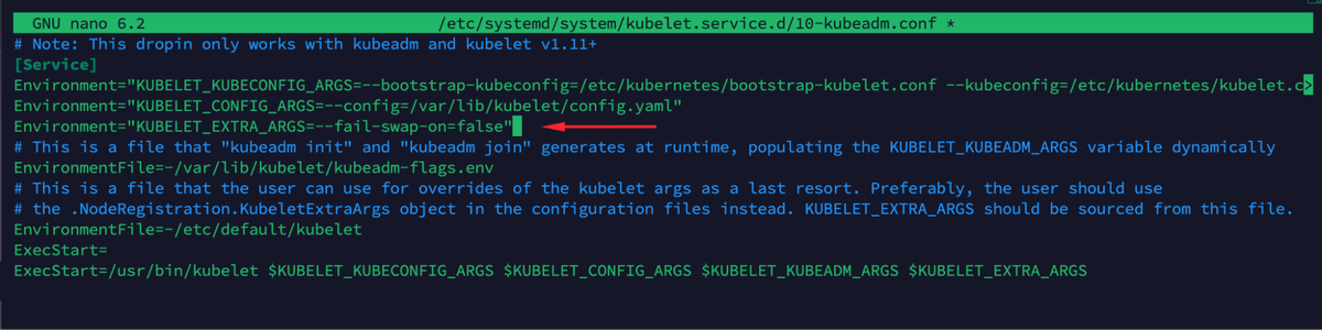 kubeadm configuration