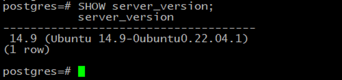 show server version