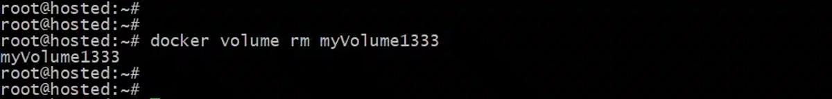 # docker volume rm <volume_name>