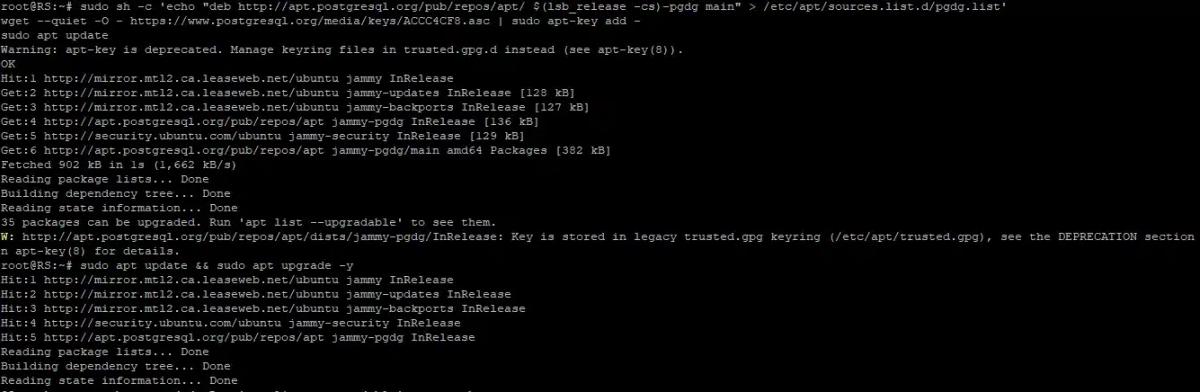 Install PostgreSQL