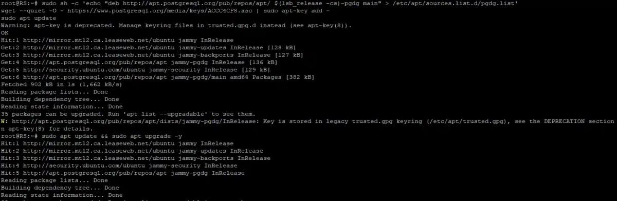 Install PostgreSQL