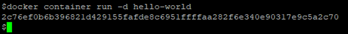 Run a Docker Container in the Background