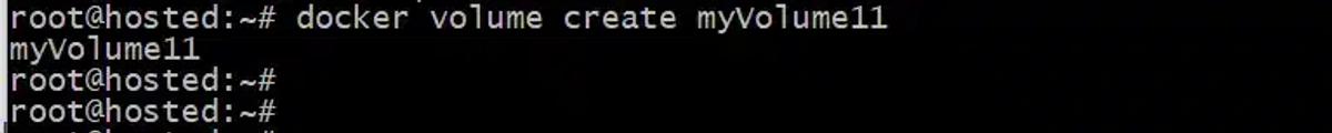docker volume create myVolume