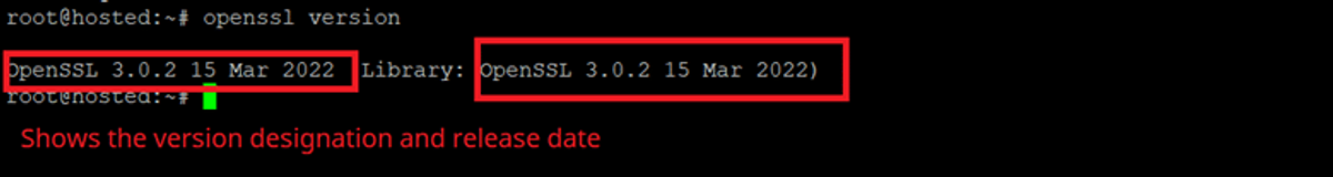 open SSL version