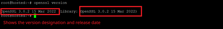 open SSL version
