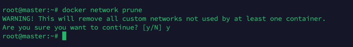docker network prune