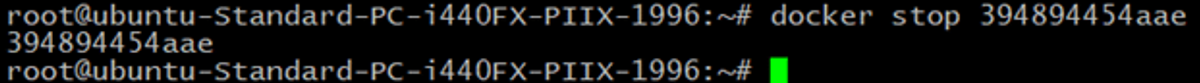 docker container command in linux