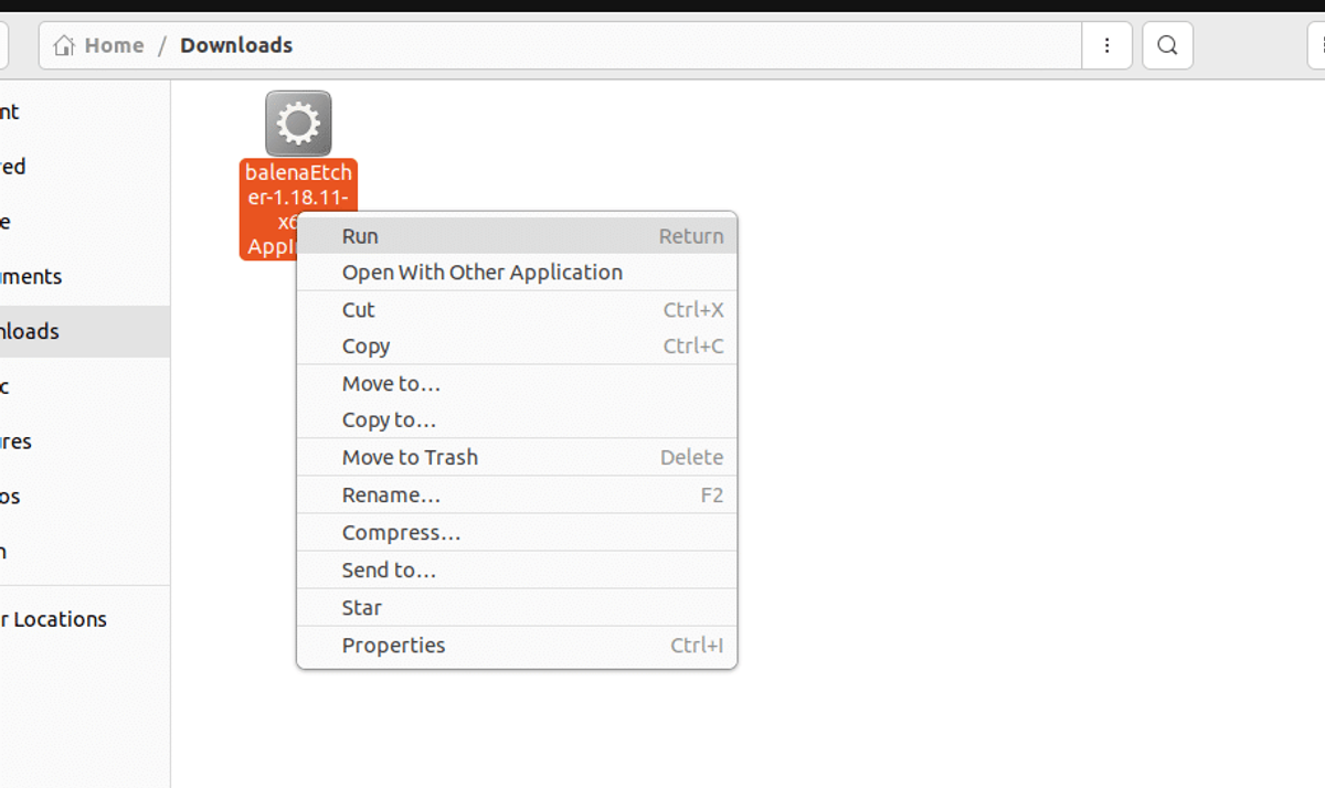 Set Execution Rights for the AppImage File