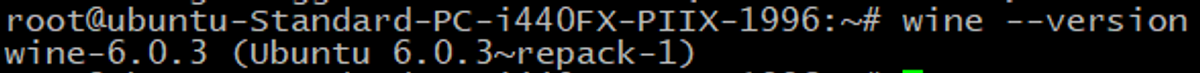 wine version output