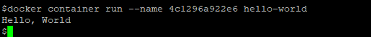 Run a Container With a Specified Name