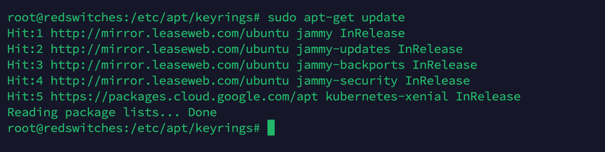 apt-get update