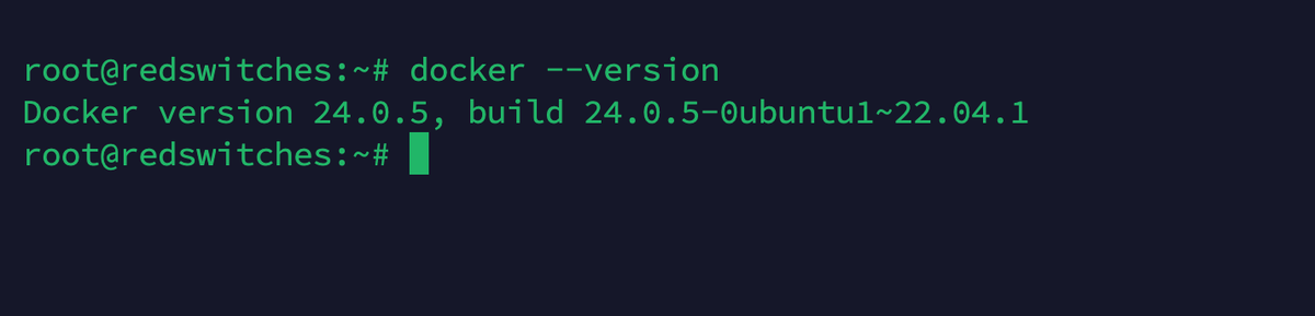 docker version