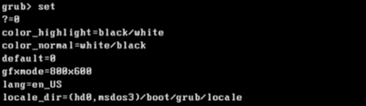 set command