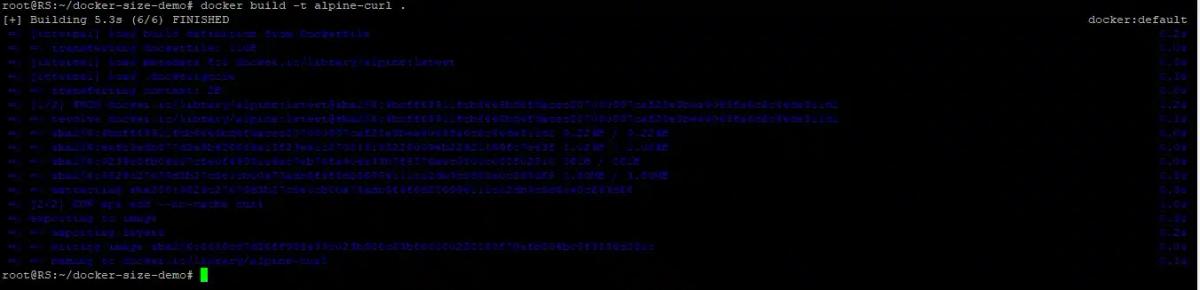 docker build