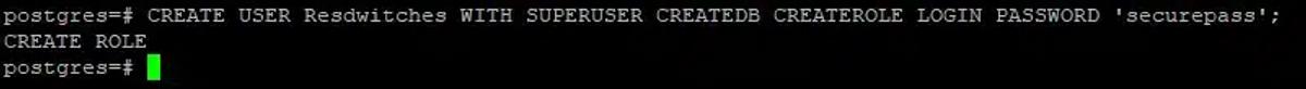 CREATE USER