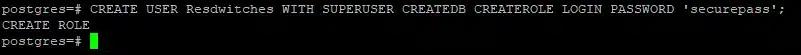 CREATE USER