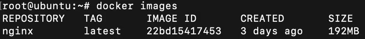 docker images