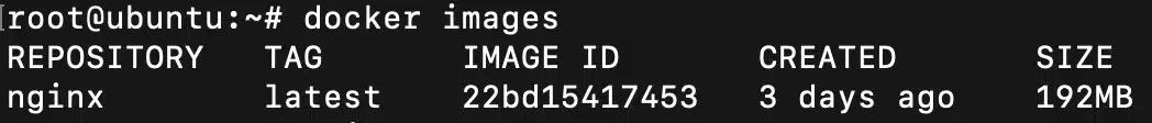 docker images