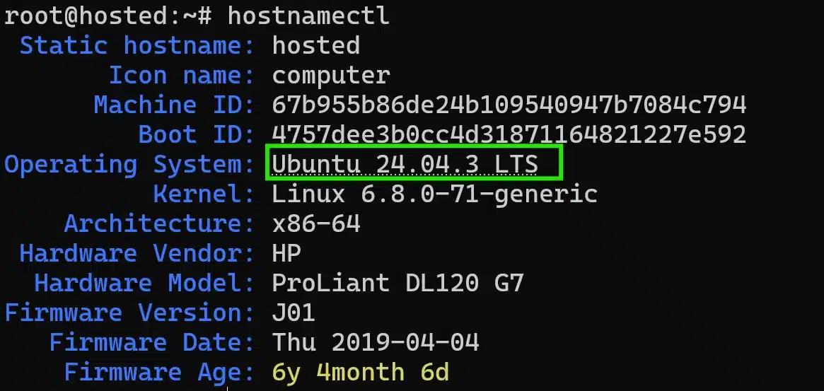 hostnamectl