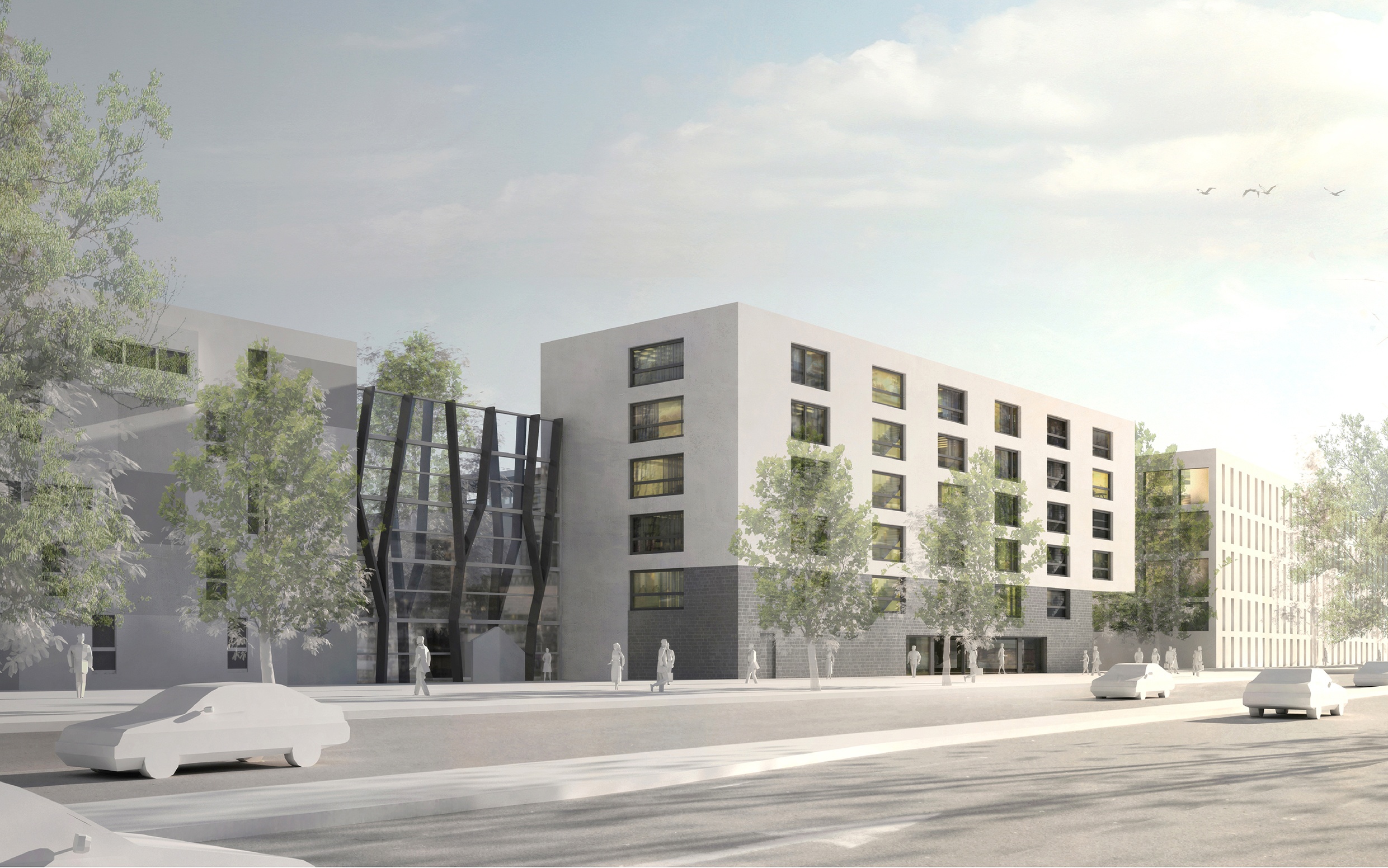 Goetz Castorph Lehmann Tabillion Architektur Städtebau München Wettbewerb Funkkaserne 1. Pries Realisierungswettbewerb