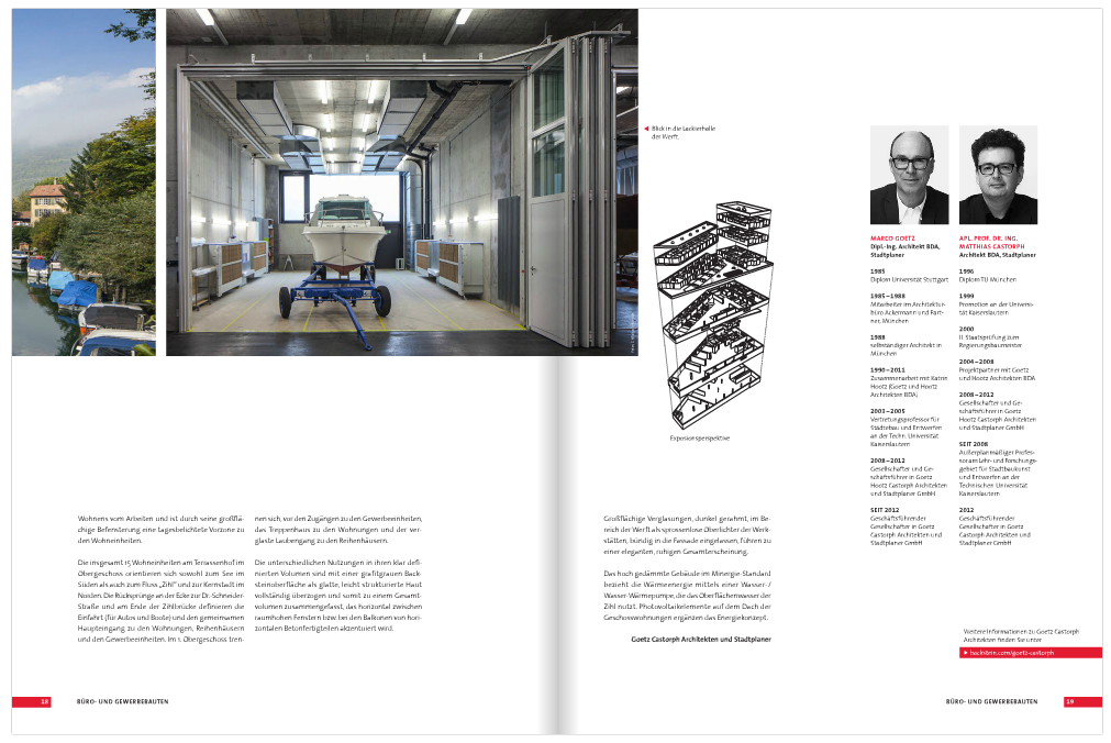 Goetz Castorph Lehmann Tabillion Architektur Städtebau München Magazin Heft Backstein Werft und Wohnen Nidau