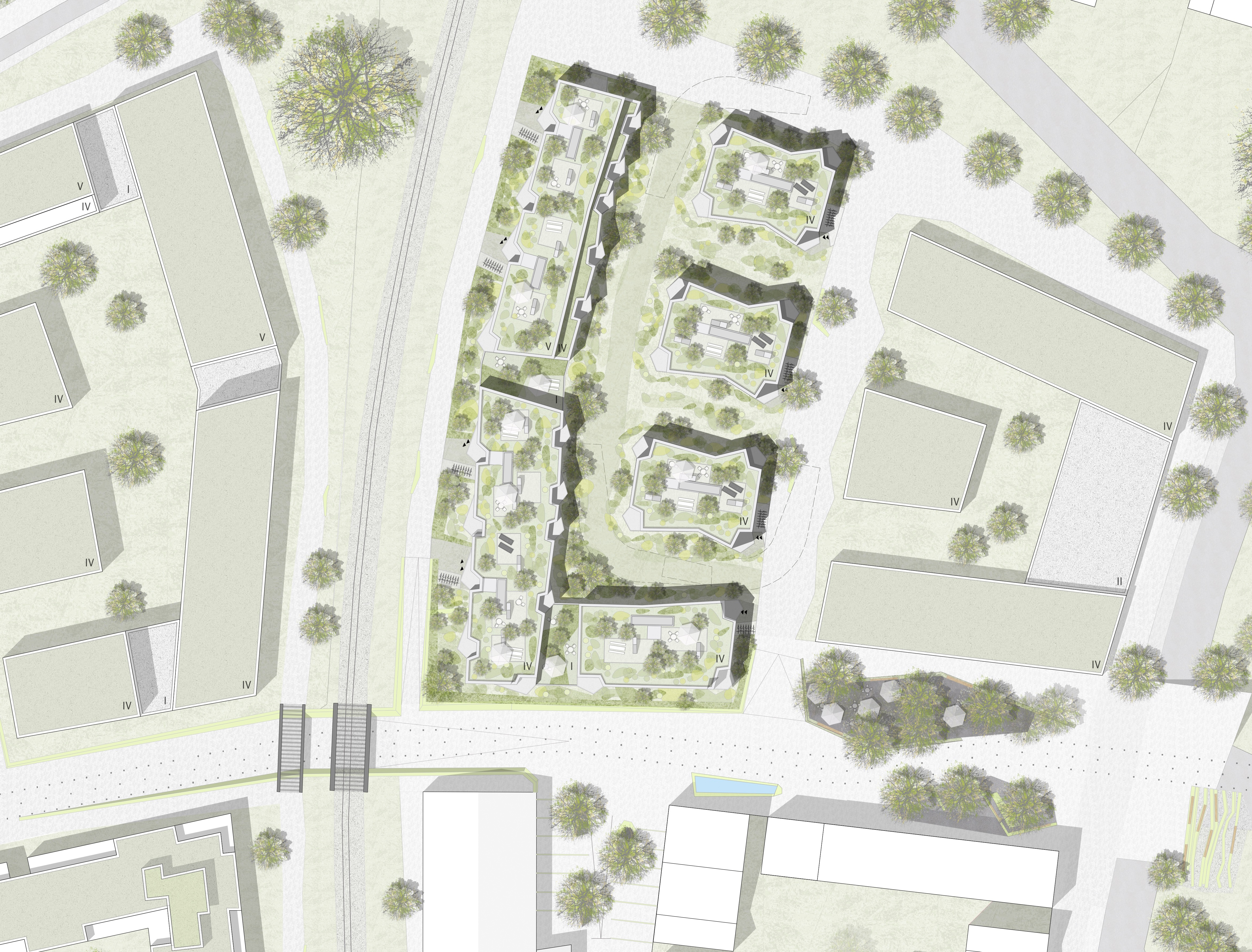 Goetz Castorph Lehmann Tabillion Architektur Städtebau München Landsberg am Lech Wettbewerb Pflugfabrik Urbanes Leben Papierbach