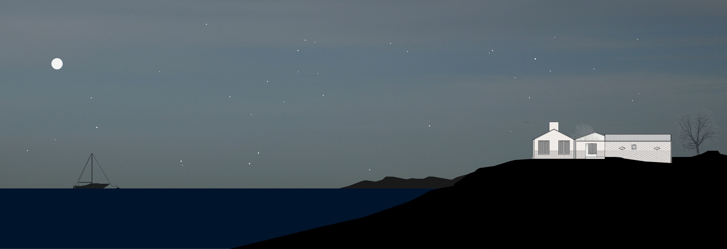 Goetz Castorph Lehmann Tabillion Architektur Städtebau München Ferienhaus Meer Neubau Entwurf