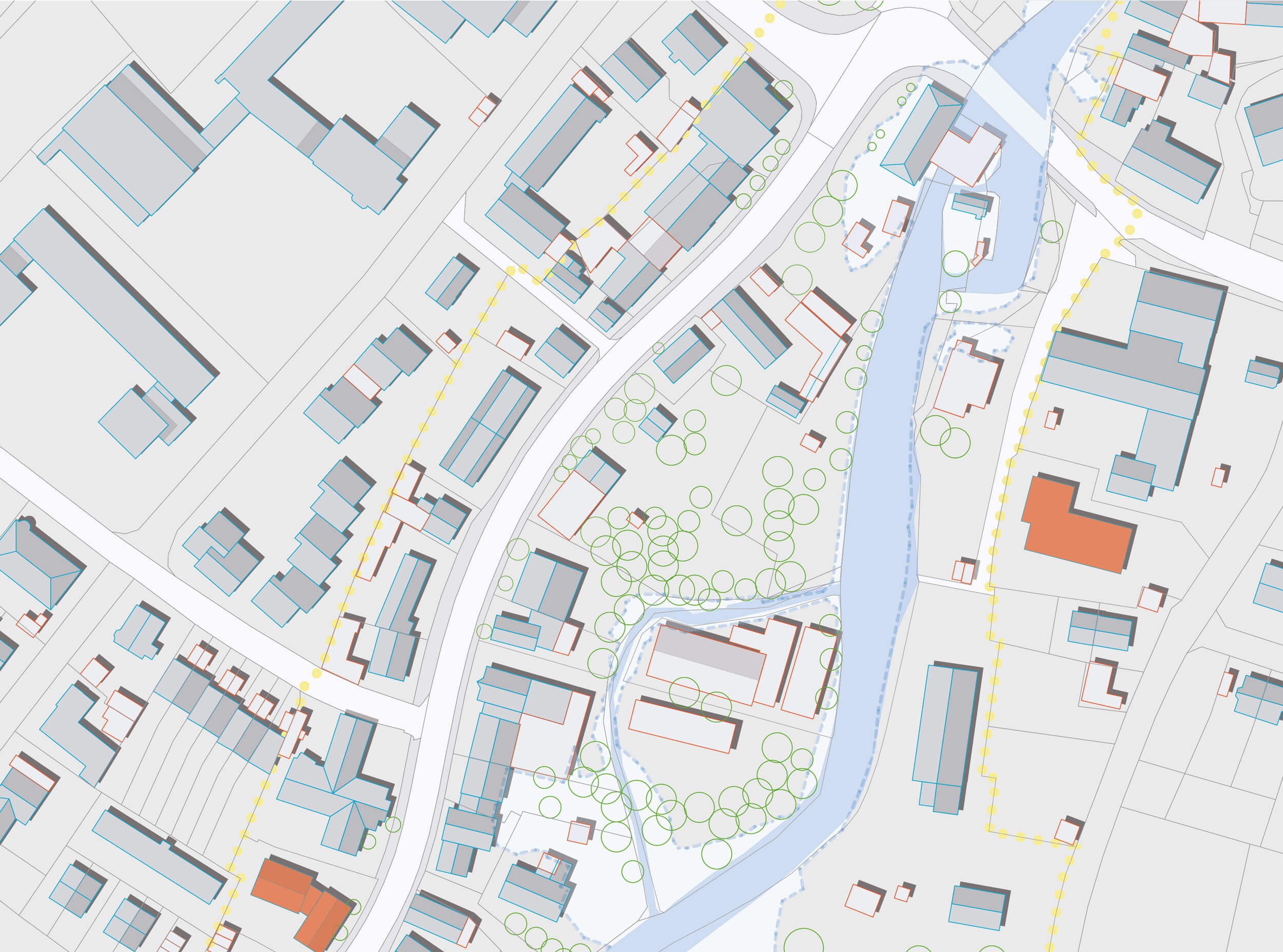 Goetz Castorph Lehmann Tabillion Architektur Städtebau München Ortsmitte Städtebau Potenziale Lageplan
