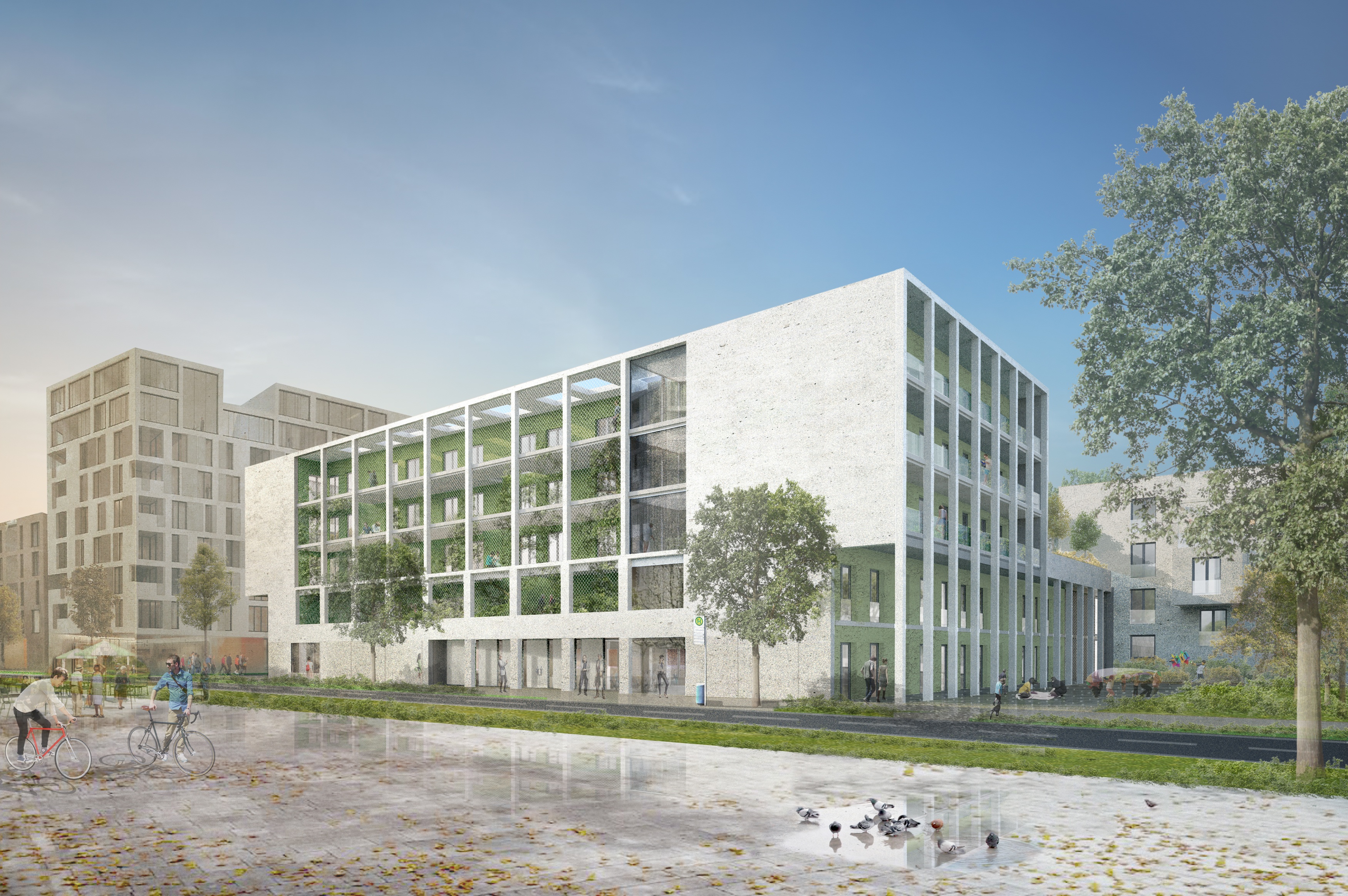 Goetz Castorph Lehmann Tabillion Architektur Städtebau München Wettbewerb Mehrfamilienhaus Wohnen Kita Nachbarschaftstreff