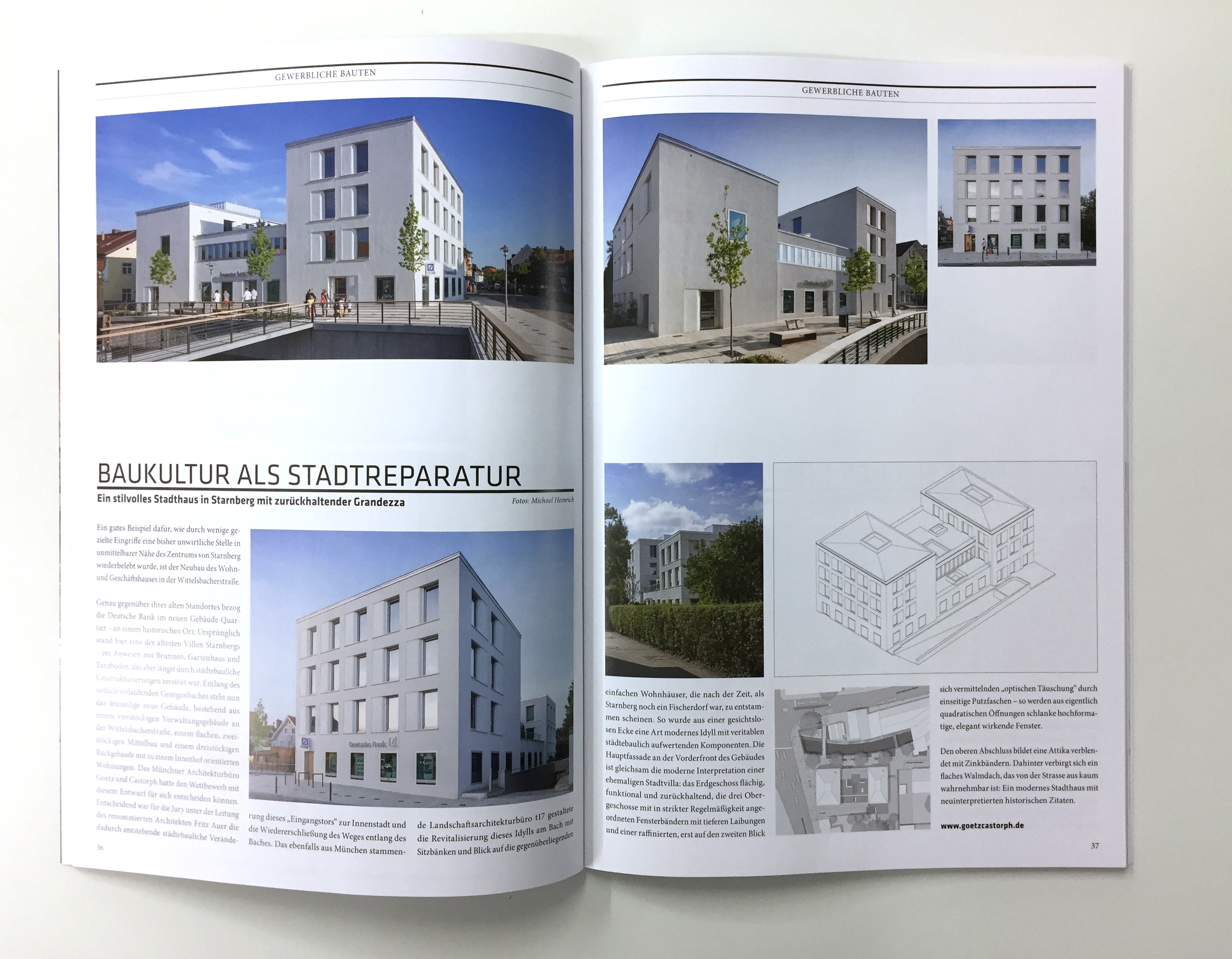 Goetz Castorph Lehmann Tabillion Architektur Städtebau München Magazin Heft Cube Bericht Stadthaus in Starnberg