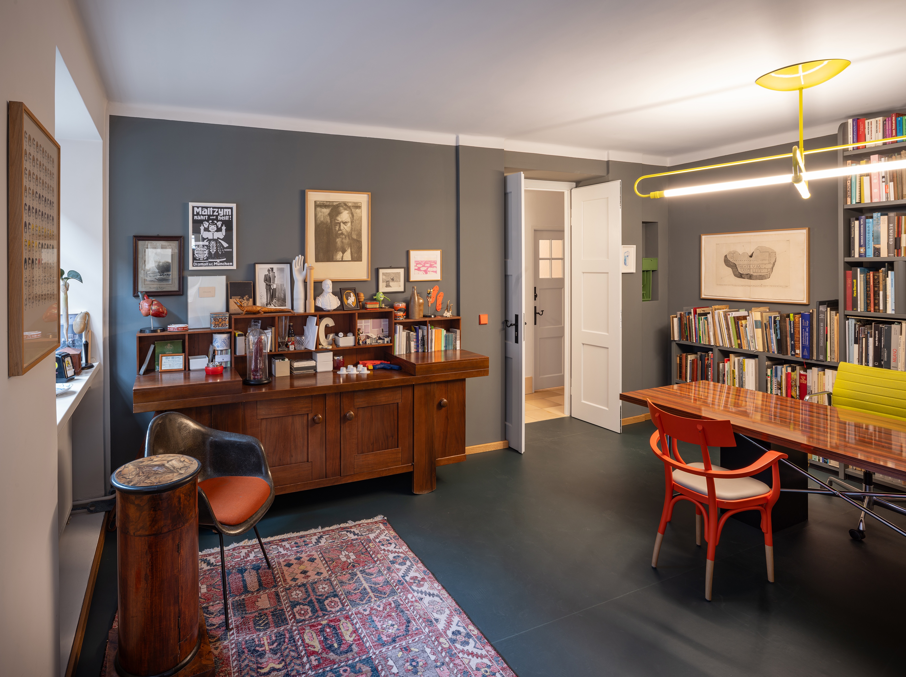 LTundC LTC Lehmann Tabillion Castorph Ledigenheim Interior Umbau Innenraumgestaltung Büro Sammlung Bücher Theodor Fischer