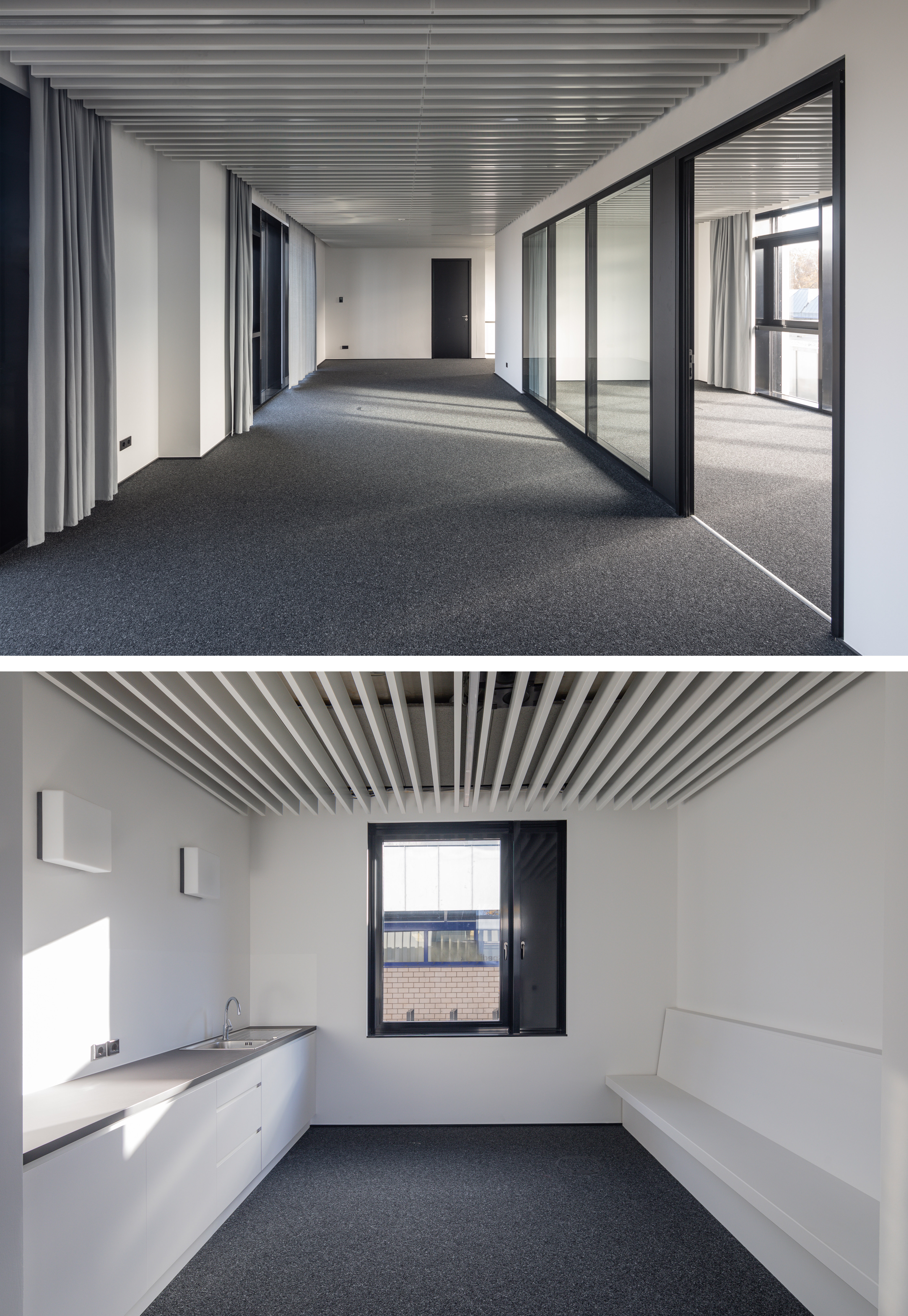 Fertigteilelemente Beton Fassade Detail Architektur Bauindustriezentrum