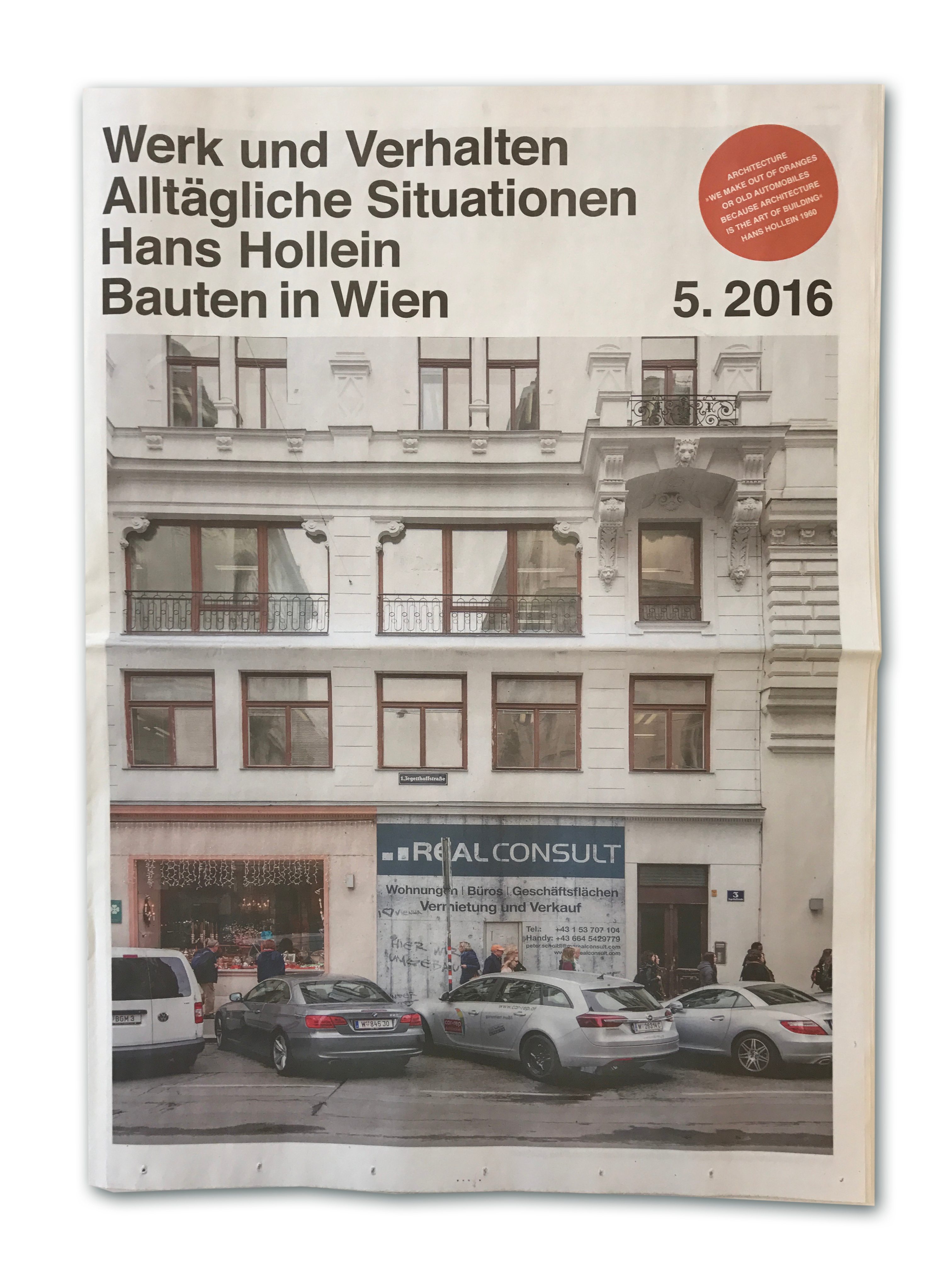 Goetz Castorph Lehmann Tabillion Architektur Städtebau München Zeitung Ausstellung Werk Verhalten Architekturgalerie Kaiserslautern Hans Hollein