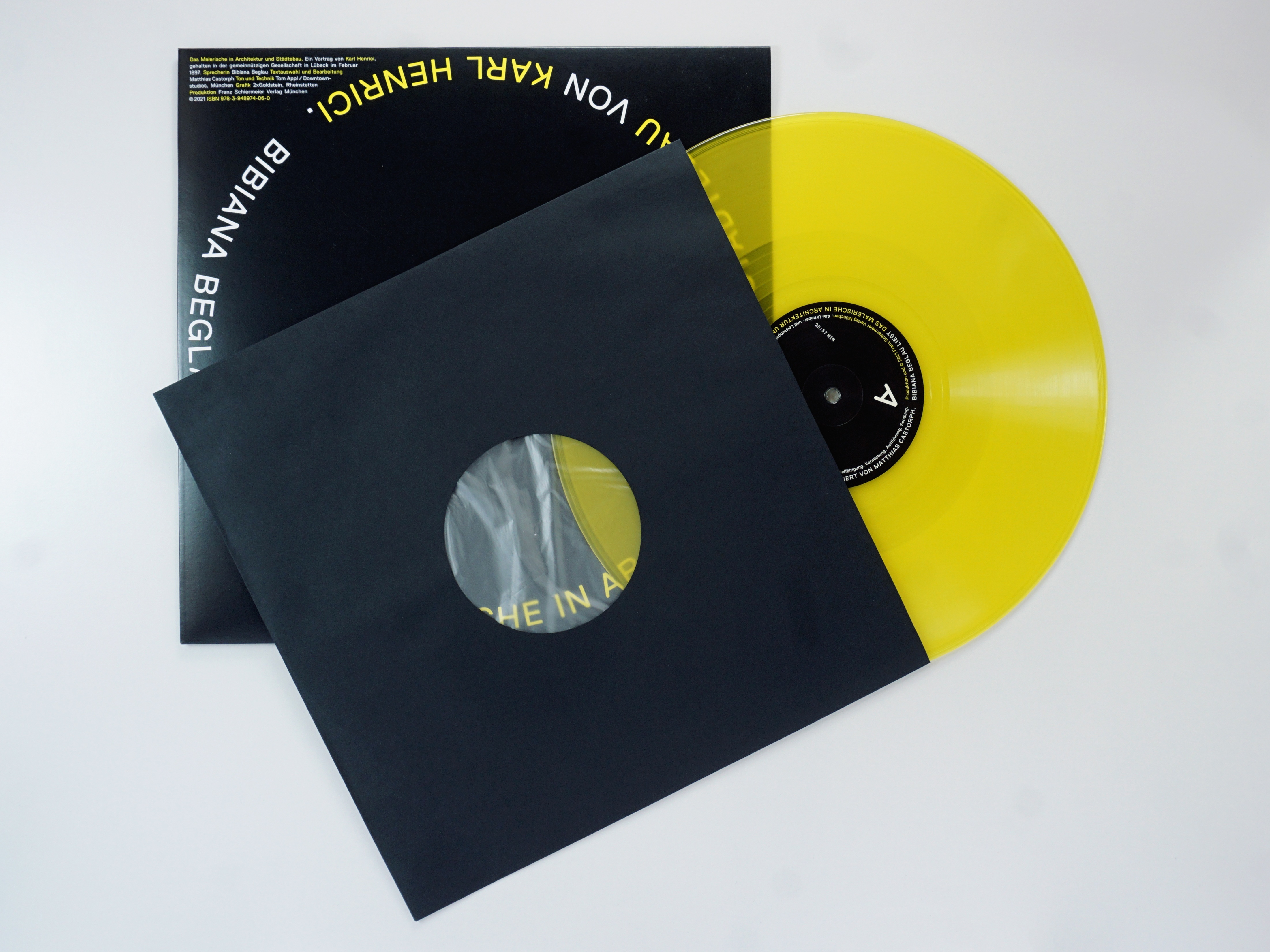 Goetz Castorph Lehmann Tabillion Architektur Städtebau München Vinyl LP Schallplatte Karl Henrici Malerische Architektur und Städtebau Hörbuch Bibiana Beglau