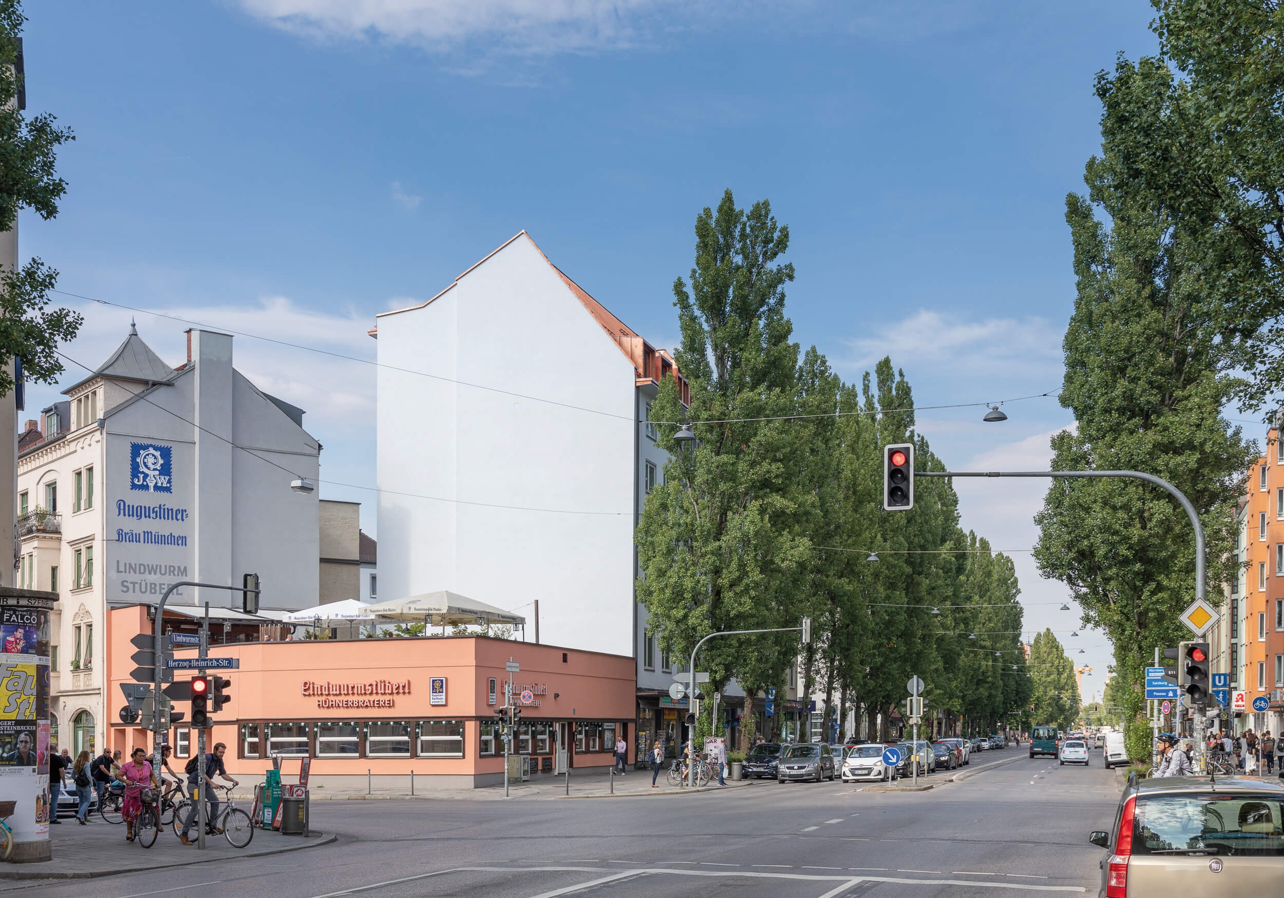 Goetz Castorph Lehmann Tabillion Architektur Städtebau München Bestand Aufstockung Sanierung Dachausbau Gauben Dämmung Kupfer Stehfalz