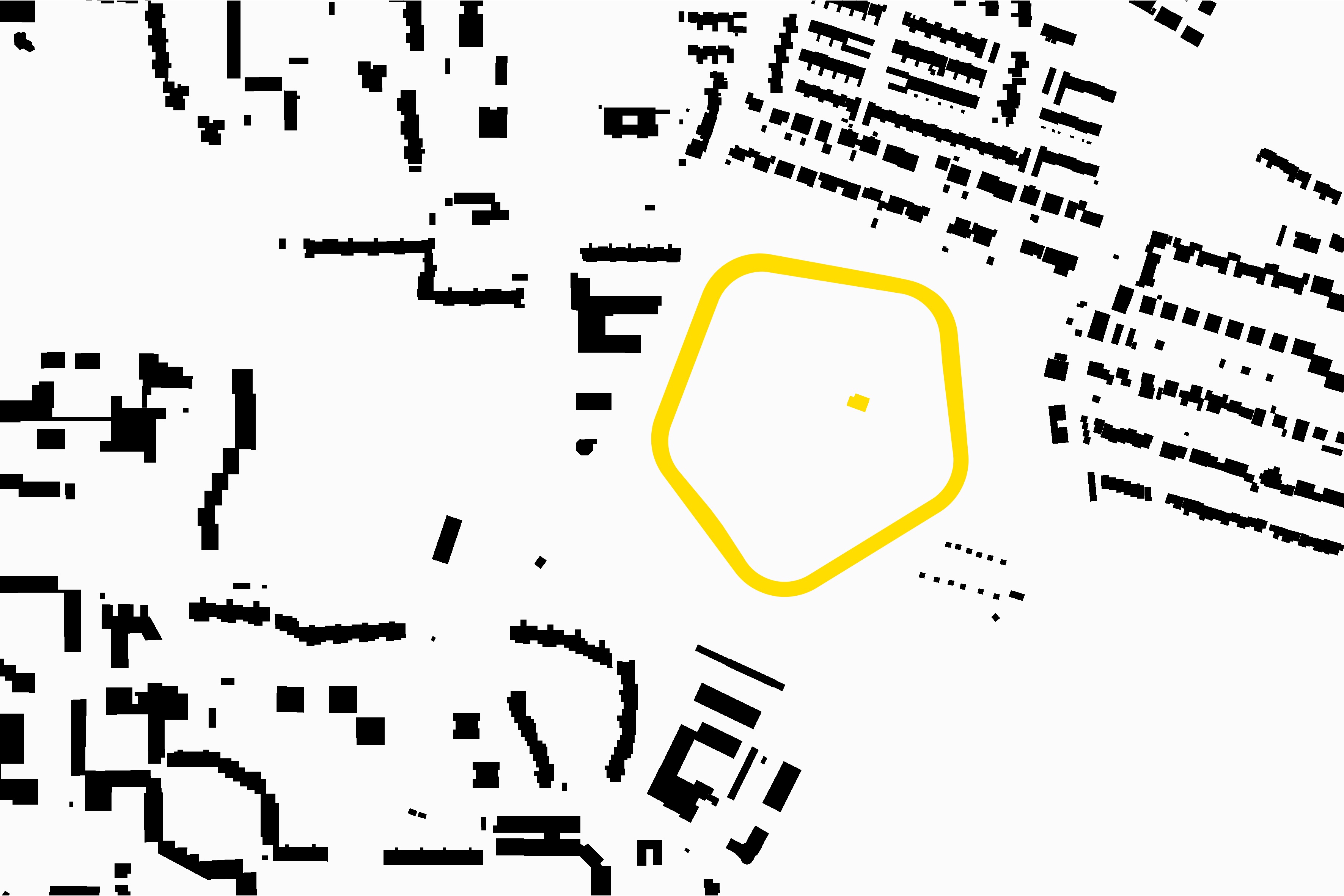 Goetz Castorph Lehmann Tabillion Architektur Städtebau München Wettbewerb Bauindustriezentrum Nürnberg 1. Preis Schwarzplan