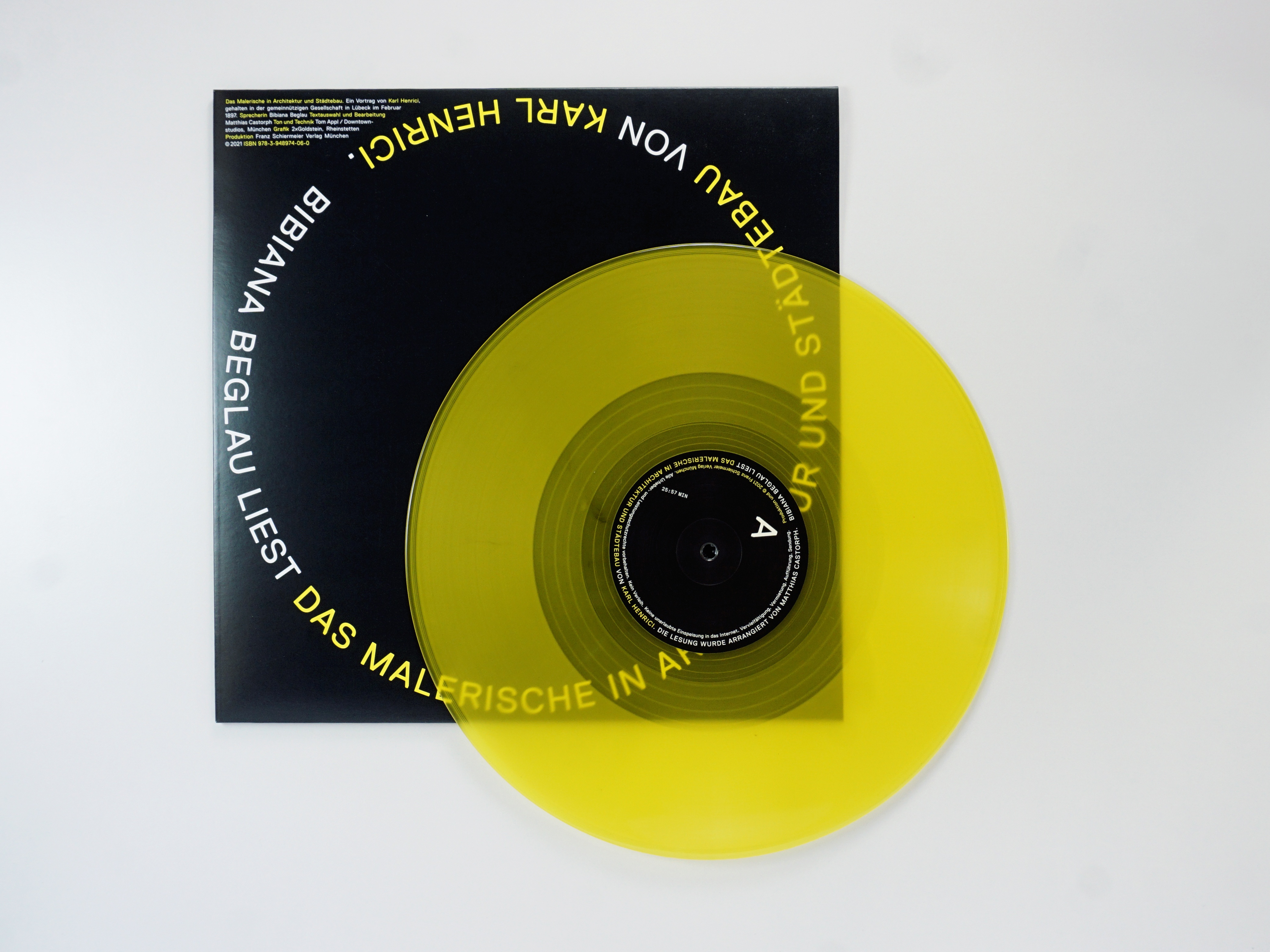 Goetz Castorph Lehmann Tabillion Architektur Städtebau München Vinyl LP Schallplatte Karl Henrici Malerische Architektur und Städtebau Hörbuch Bibiana Beglau