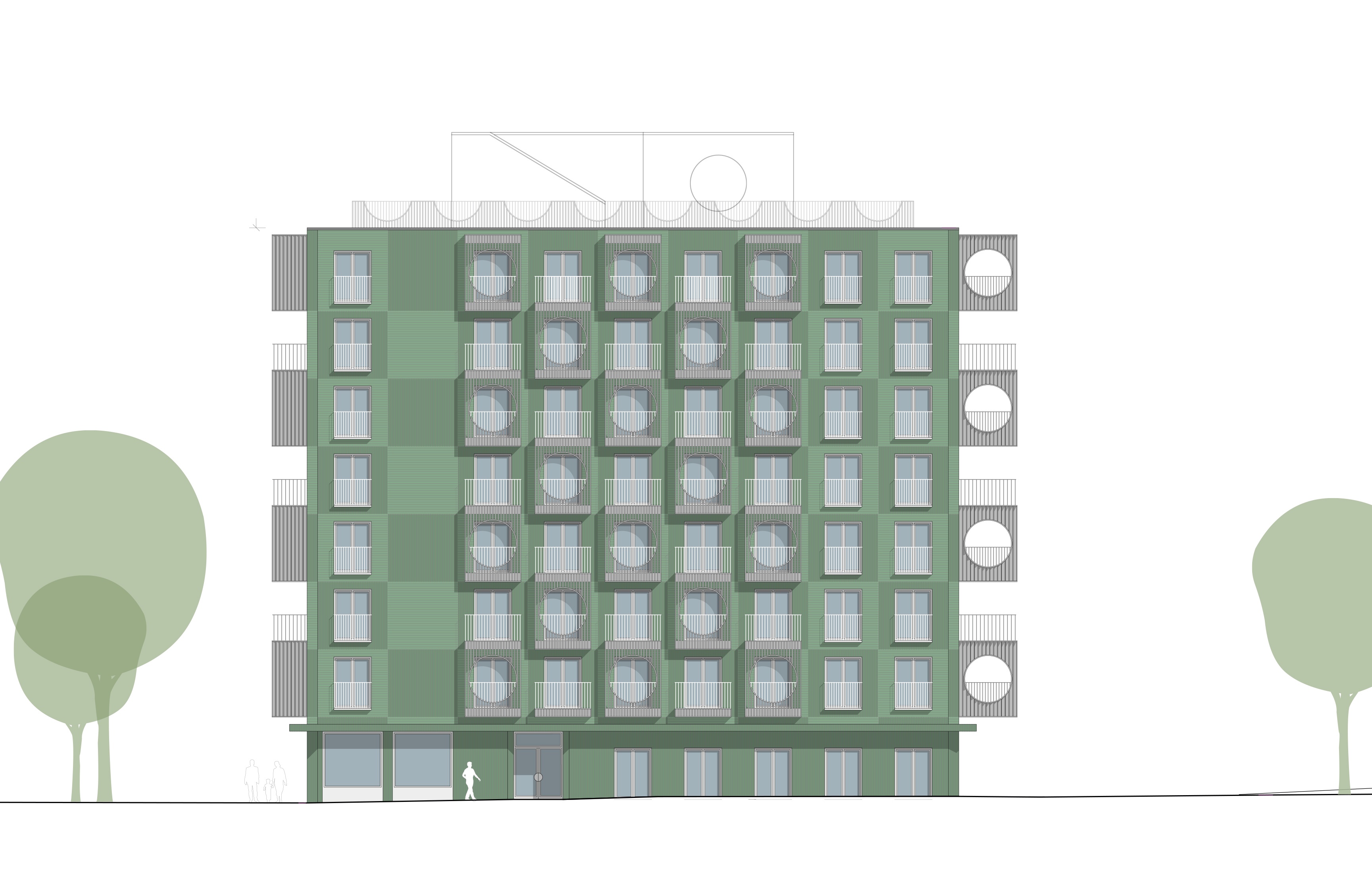 Lehmann Tabillion Castorph Architektur Stadtplanung Gesellschaft grün Balkone verspringend