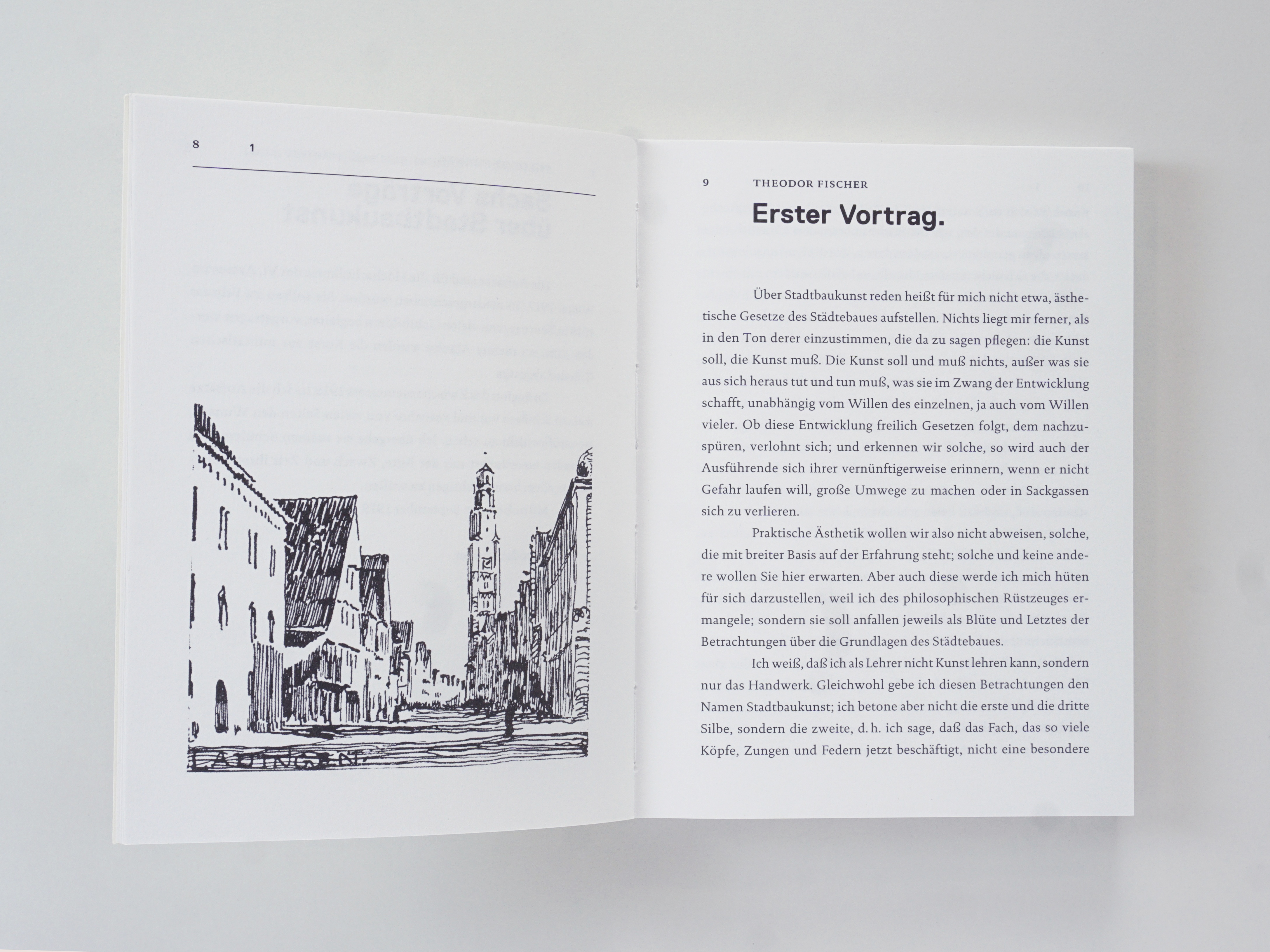 Goetz Castorph Lehmann Tabillion Architektur Städtebau München Buch Theodor Fischer Vorträge Stadtbaukunst Originalausgabe