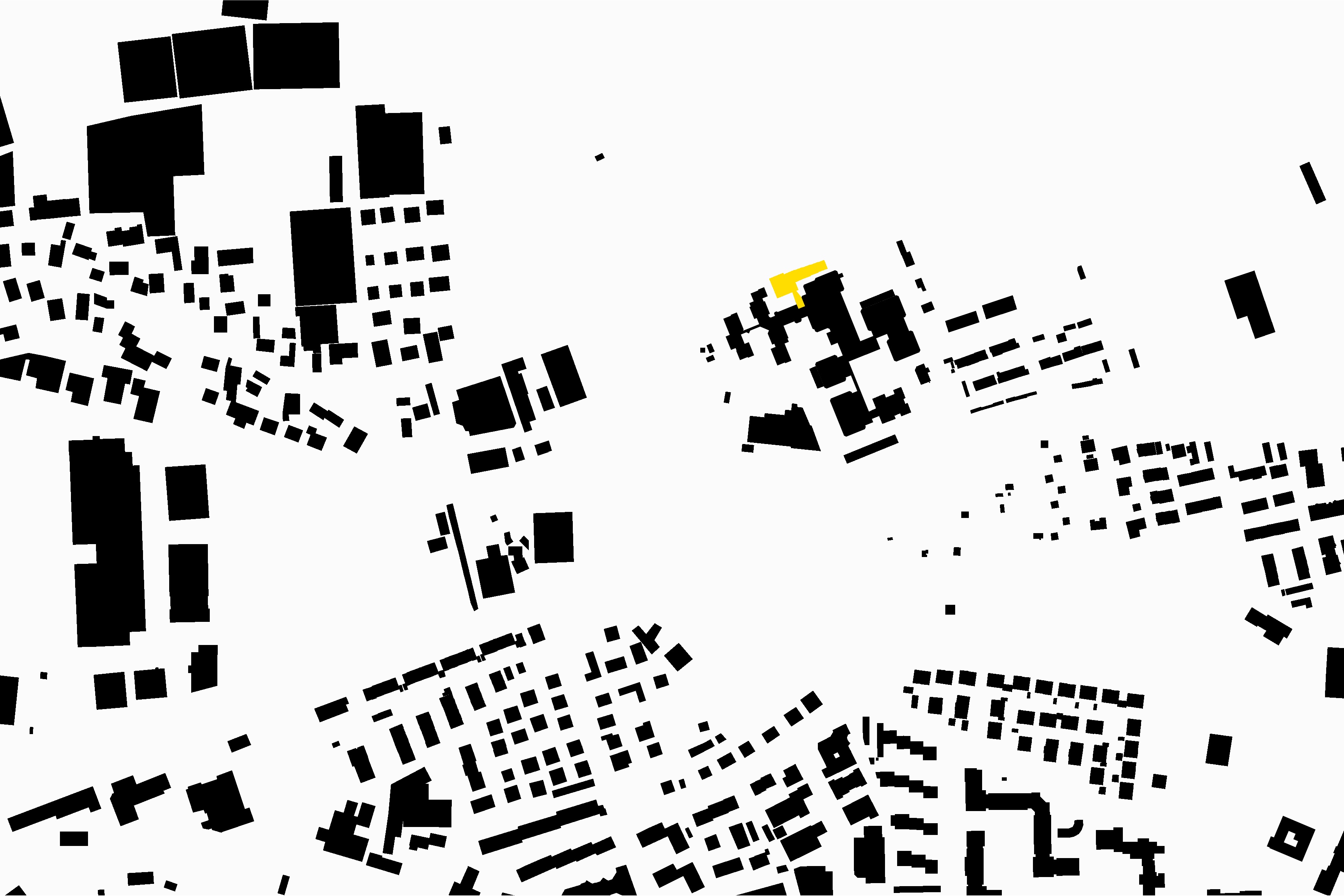Goetz Castorph Lehmann Tabillion Architektur Städtebau München Bauindustriezentrum Nürnberg Bestand Neubau Mensa Vortragsaal in Bau Schwarzplan