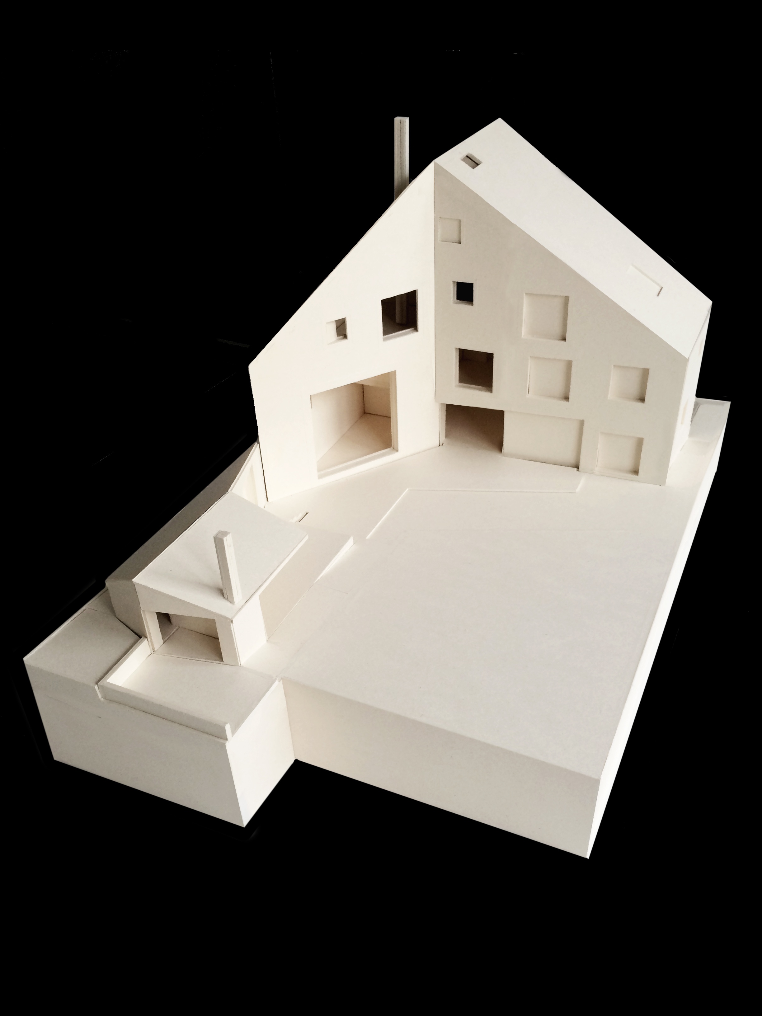 Goetz Castorph Lehmann Tabillion Architektur Städtebau München Einfamilienhaus Gartenhaus geknickt Kubatur